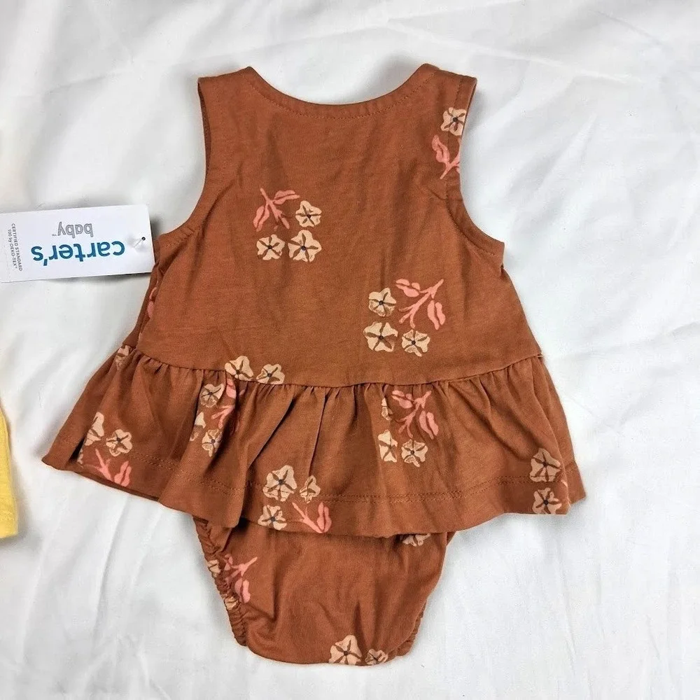 Carter's Baby Girl Newborn Outfit Dress Lot Pineapple Summer Set NWT